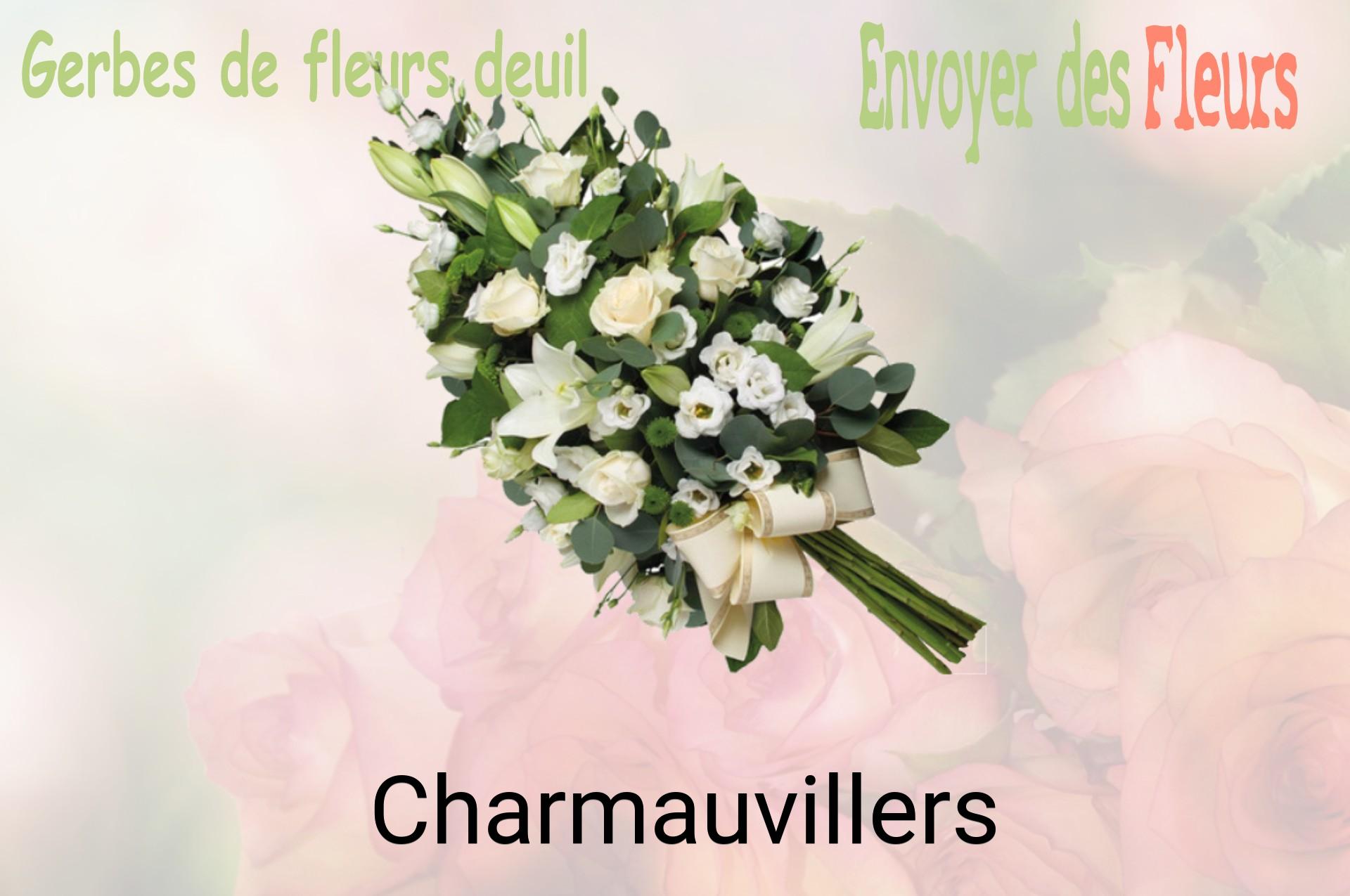 Gerbe de fleurs de deuil livrée à Charmauvillers